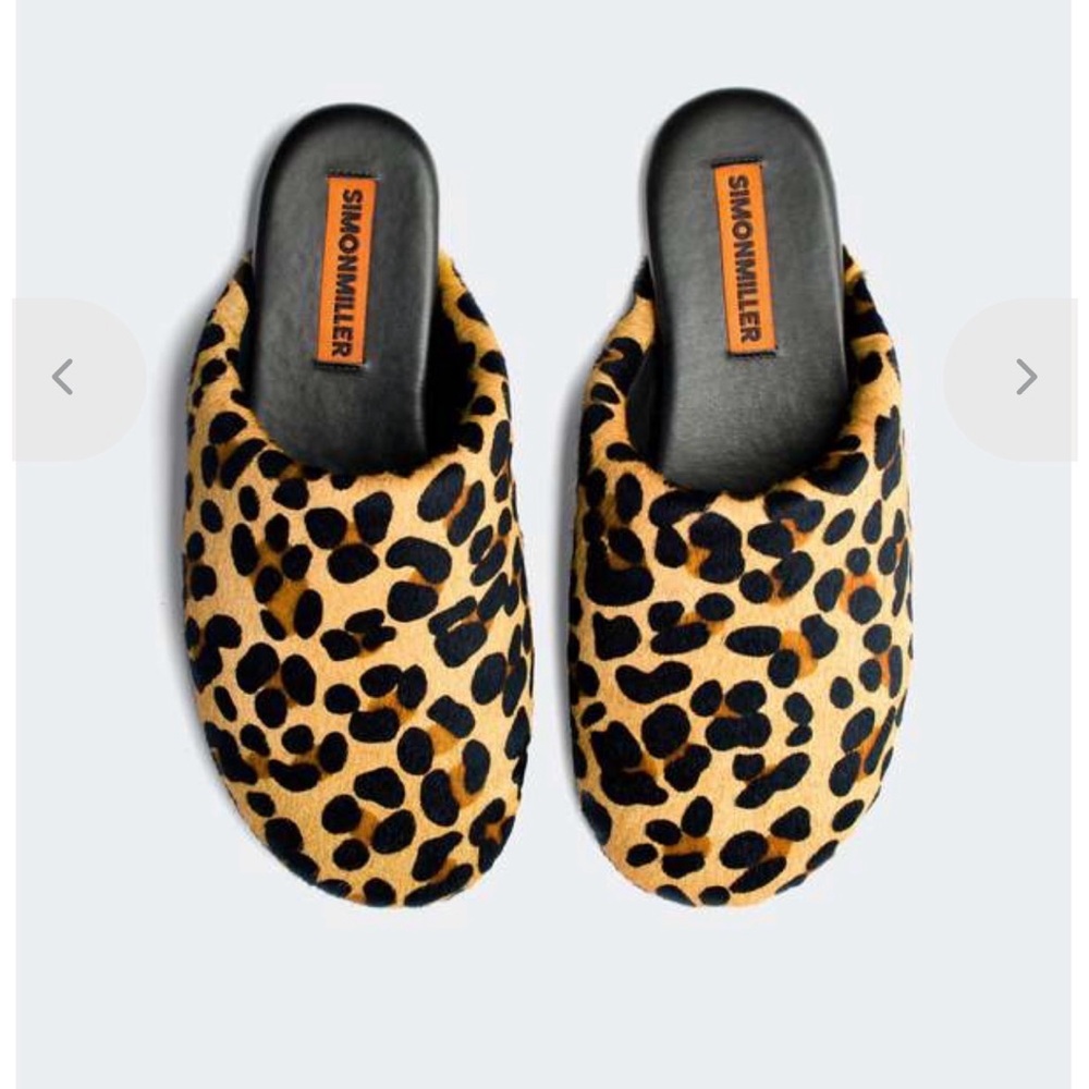 Simon Miller Cheetah Haircalf Bubble Mule